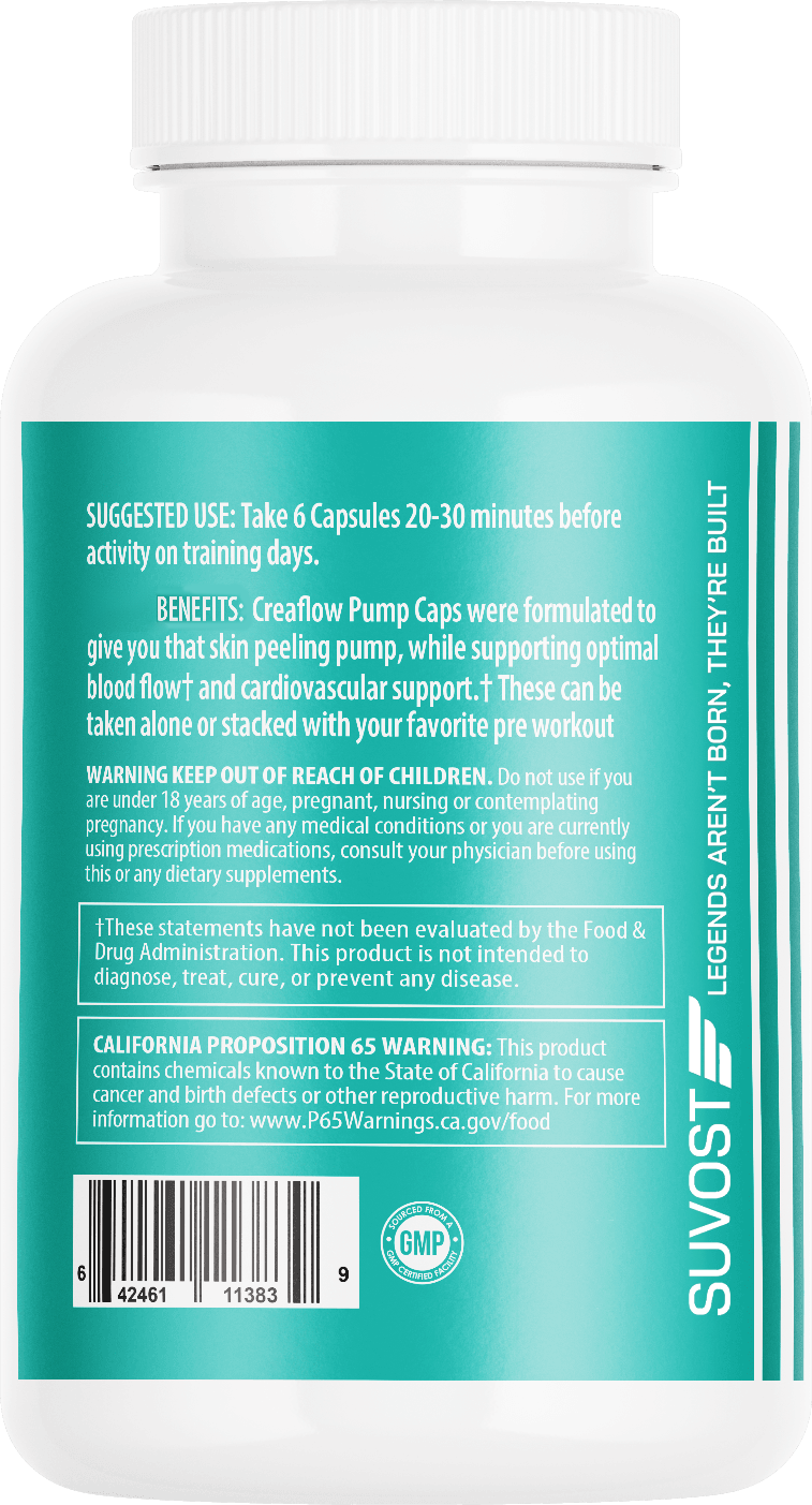 Suvost Creaflow - Creatine + Pump Capsules