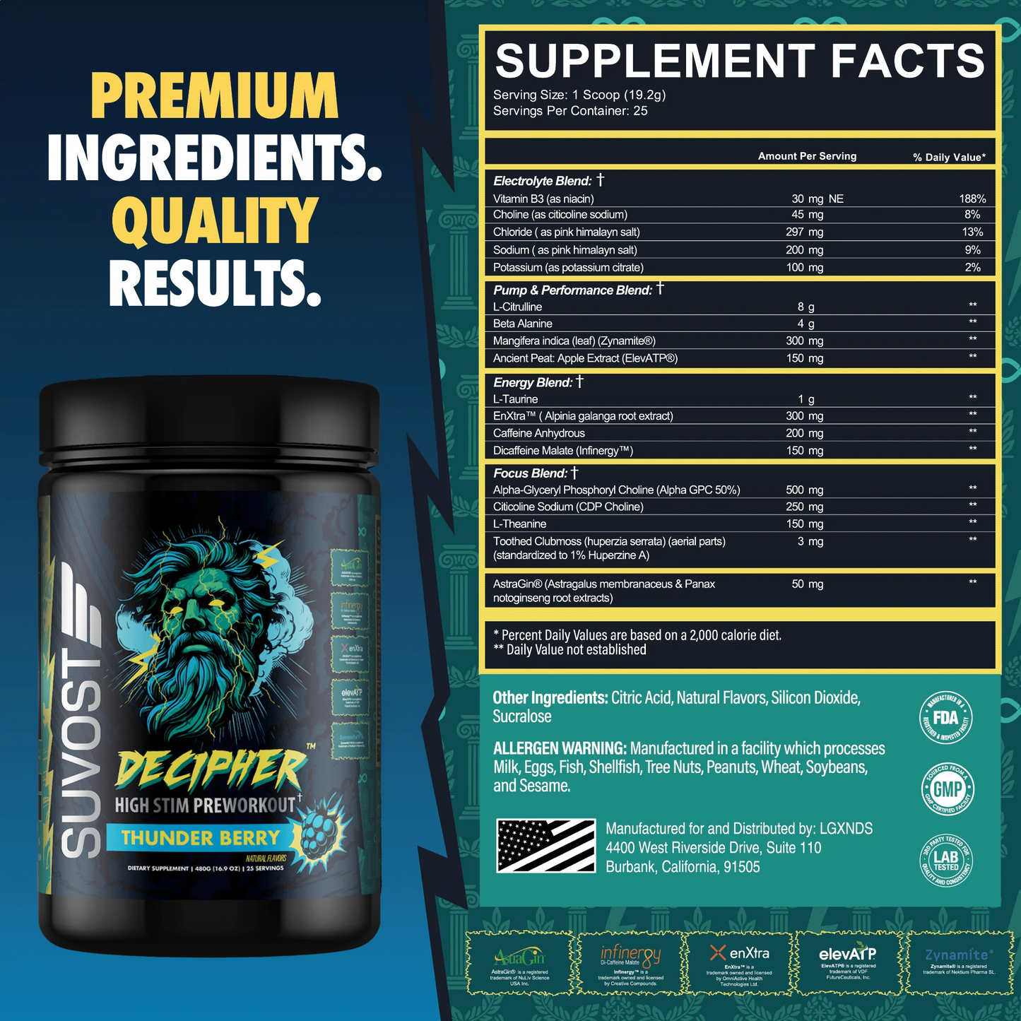 Suvost Decipher Preworkout