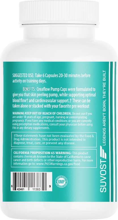 Suvost Creaflow - Creatine + Pump Capsules